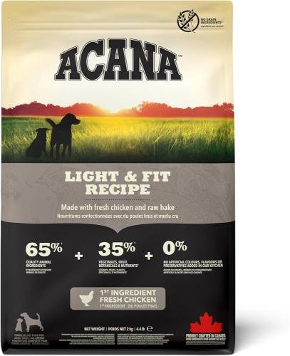 ACANA LIGHT & FIT FOR ADULT DOGS OLDER THAN 1 YEAR