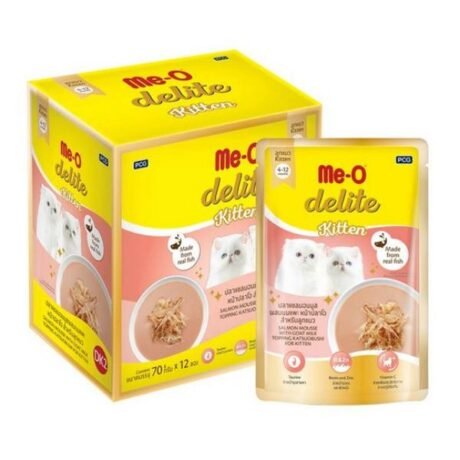 MEO DELIGHT SALMON MOUSSE WITH GOAT MILK FOR KITTEN WET FOOD