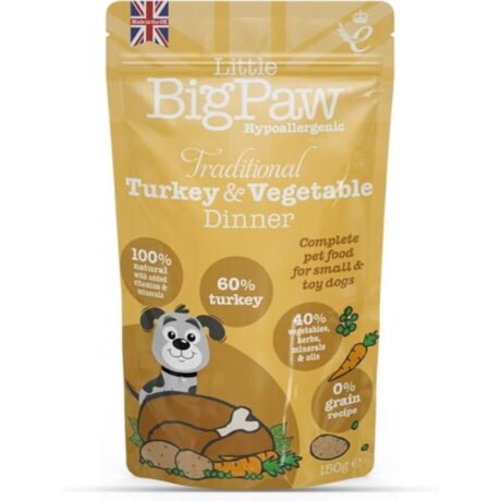 LITTLE BIG PAW TURKEY & VEGETABLE DINNER DOG WET FOOD