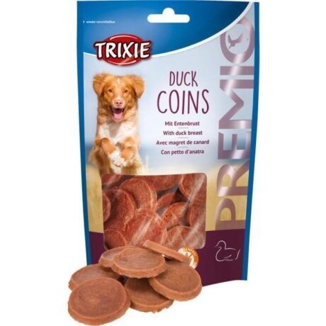 TRIXIE DUCK BREAST PREMIO COINS DOG TREATS