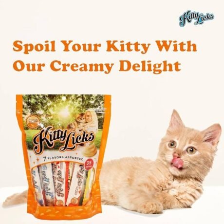 KITTY LICKS 7 IN 1 ASSORTED FLAVOURS CAT CREAMY TREATS