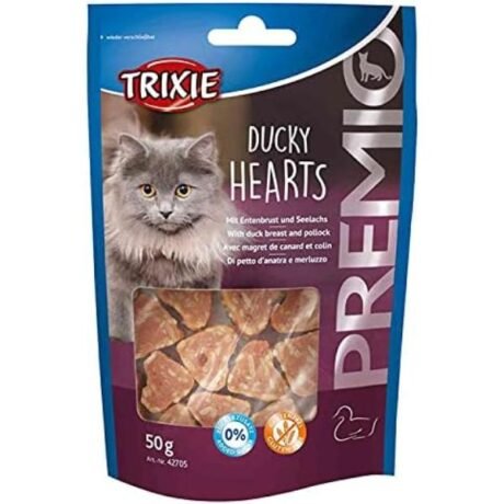TRIXIE PREMIO DUCKY HEARTS CAT TREATS