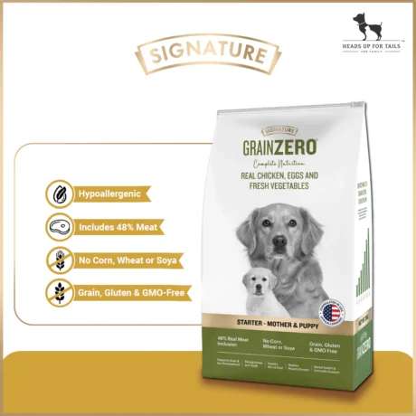 SIGNATURE GRAIN ZERO MOTHER & PUPPY STARTER DOG DRY FOOD