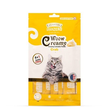 GRAIN ZERO CRAB CREAMY CAT TREATS ( 20+4 FREE STICKS )