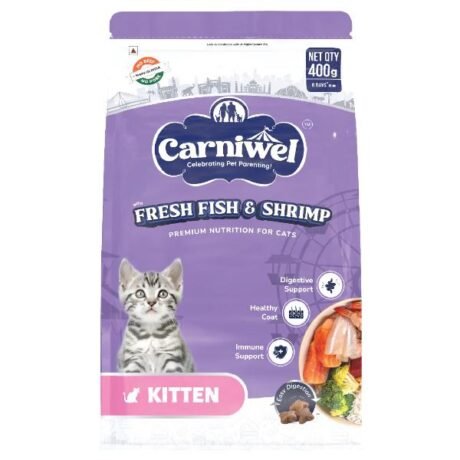 CARNIWEL FRESH FISH & SHRIMP KITTEN DRY FOOD