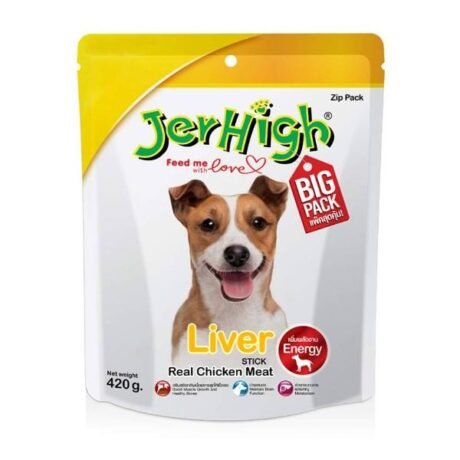 JER HIGH CHICKEN LIVER DOG TREATS 400GM
