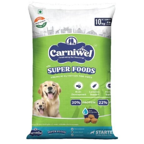 CARNIWEL VEG SUPERFOOD LARGE BREED STARTER DOG DRY FOOD