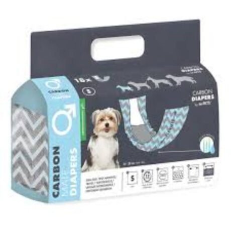 M PETS MALE CARBON DIAPERS SMALL