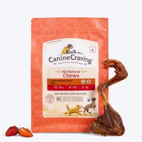 HUFT CANINE CRAVING ALL NATURAL CHEWS DUCK WHOLE LEG & FEET DOG TREATS