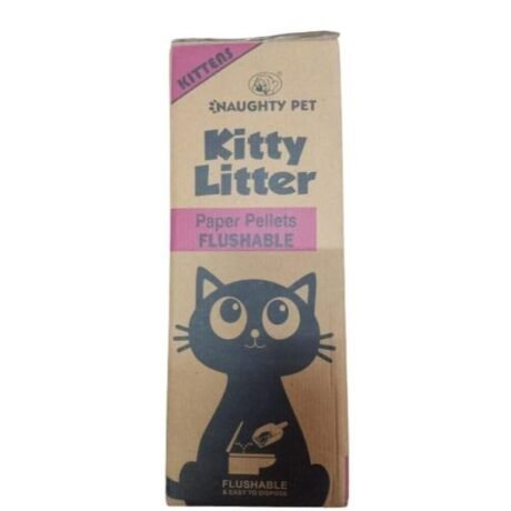 NAUGHTY PET KITTY LITTER PAPER PELLETS FLUSHABLE ( 5LITRES )