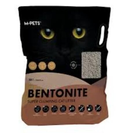M-PETS SUPER CLUMPING NATURAL BENTONITE CAT LITTER FOR CATS