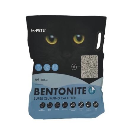 M-PETS SUPER CLUMPING NATURAL BENTONITE CAT LITTER FOR CATS