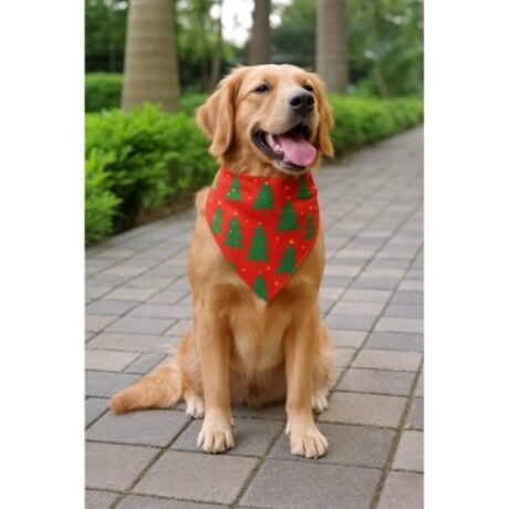 TREE -MENDOUS JOY (RED) PET BANDANA