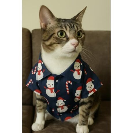 SNOWMAN SHIRT FOR CATS