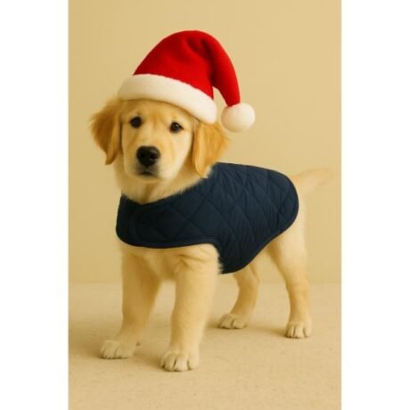 NAVY PUFFER JACKET FOR DOGS