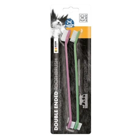 M-PETS DOUBLE ENDED TOOTHBRUSH