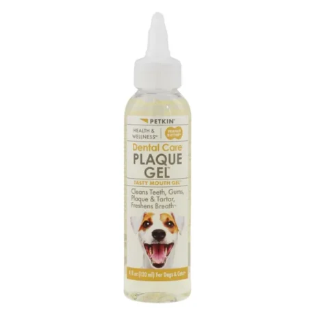 PETKIN PLAQUE GEL PEANUT BUTTER FLAVOUR FOR PETS