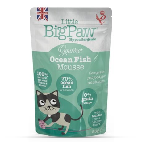 LITTLE BIGPAWS HYPOALLERGENIC TENDER OCEAN FISH MOUSSE CAT WET FOOD