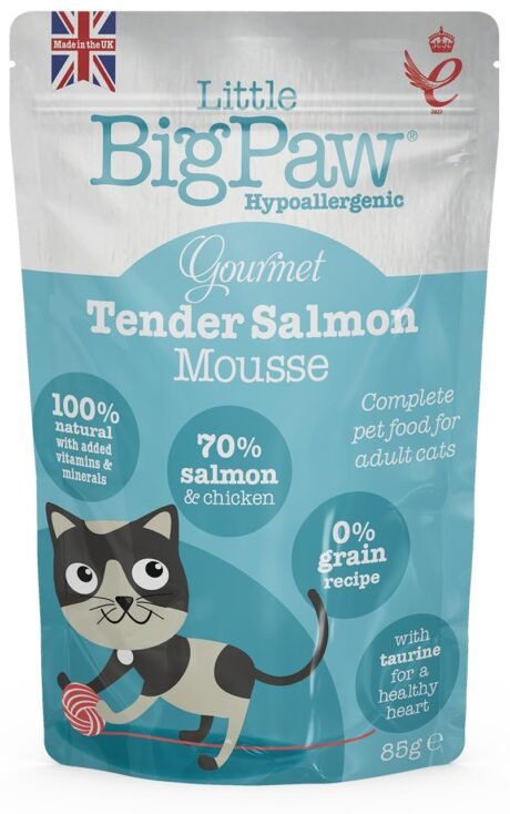 LITTLE BIGPAWS HYPOALLERGENIC TENDER TENDER SALMON MOUSSE CAT WET FOOD