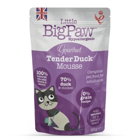 LITTLE BIGPAWS HYPOALLERGENIC TENDER DUCK MOUSSE CAT WET FOOD