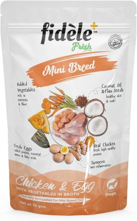 FIDELE MINI BREED FRESH CHICKEN & EGG WITH VEGETABLES
