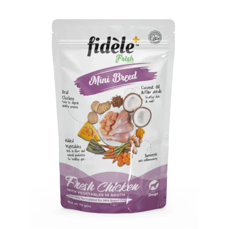 FIDELE MINI BREED FRESH CHICKEN WITH VEGETABLES FOR DOGS