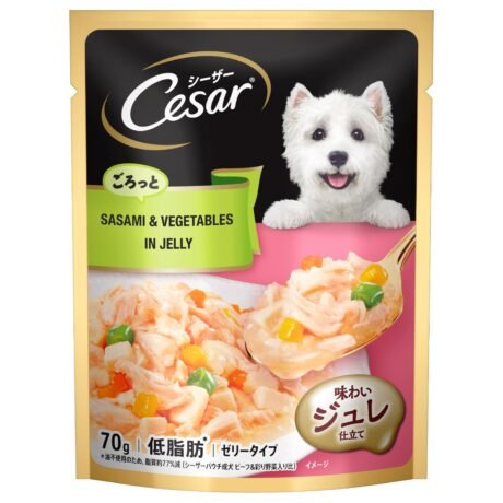 CESAR SASAMI & VEGETABLES IN JELLY GOURMET MEAL WET FOOD