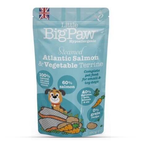 LITTLE BIGPAWS HYPOALLERGENIC STEAMED ATLANTIC SALMON & VEG DOG WET FOOD