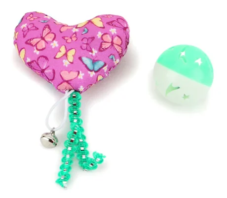 BASIL STUFFED CAT NIP CHEW WITH RATTEL BALL