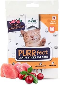 BASIL PURRFECT DENTAL STICKS TUNA  Cranberry