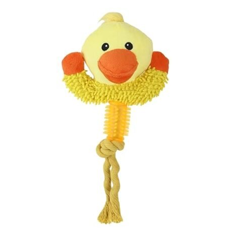 BASIL PLUSH TOY WITH CHEW ROPE AND TPR