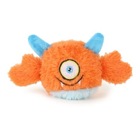 BASIL PLUSH MONSTER BALL WITH TPR SMALL SQUEAKY BALL INSIDE