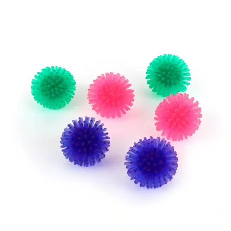 BASIL CAT SOFT BALL WITH SPIKES ( PACK OF 6 BALLS)