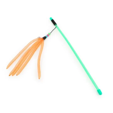 BASIL CAT TEASER STICK WITH STRINGS & BELL