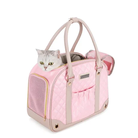 TRUE LOVE Chic Pet Travel Handbag PET CARRIER PINK
