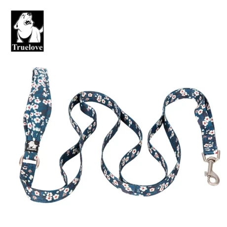 TRUE LOVE MULTI HANDLE FLORAL LEASH