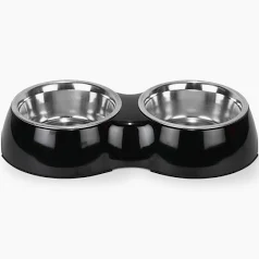 BASIL MELAMINE PRINTED PATTERNS BOWL BLACK