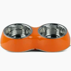 BASIL MELAMINE PRINTED PATTERNS BOWL  ORANGE
