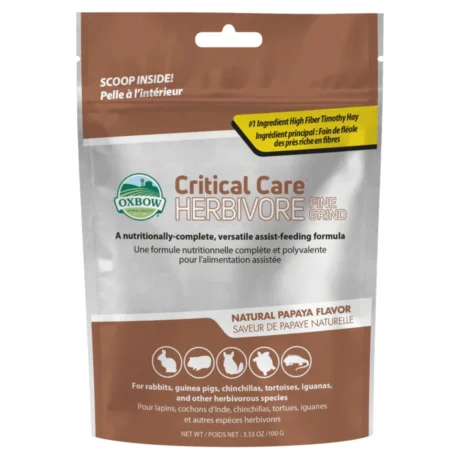 OXBOW CRITICAL CARE HERBIVORE FINE GRIND PAPAYA FOR SMALL PETS