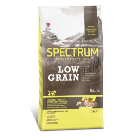 SPECTRUM LOW GRAIN KITTEN FOOD CHICKEN & TURKEY & CRANBERRY